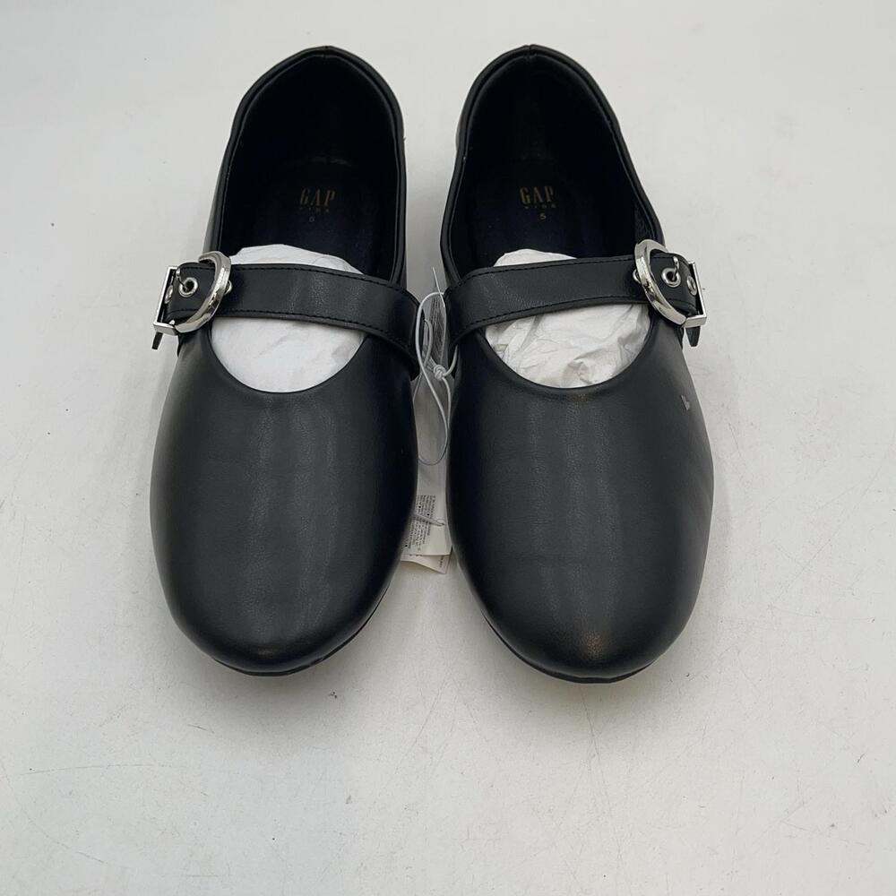 Gap Shoes Girls Size 5 Black Mary Jane Ballet Flats Buckle Dress School Casual